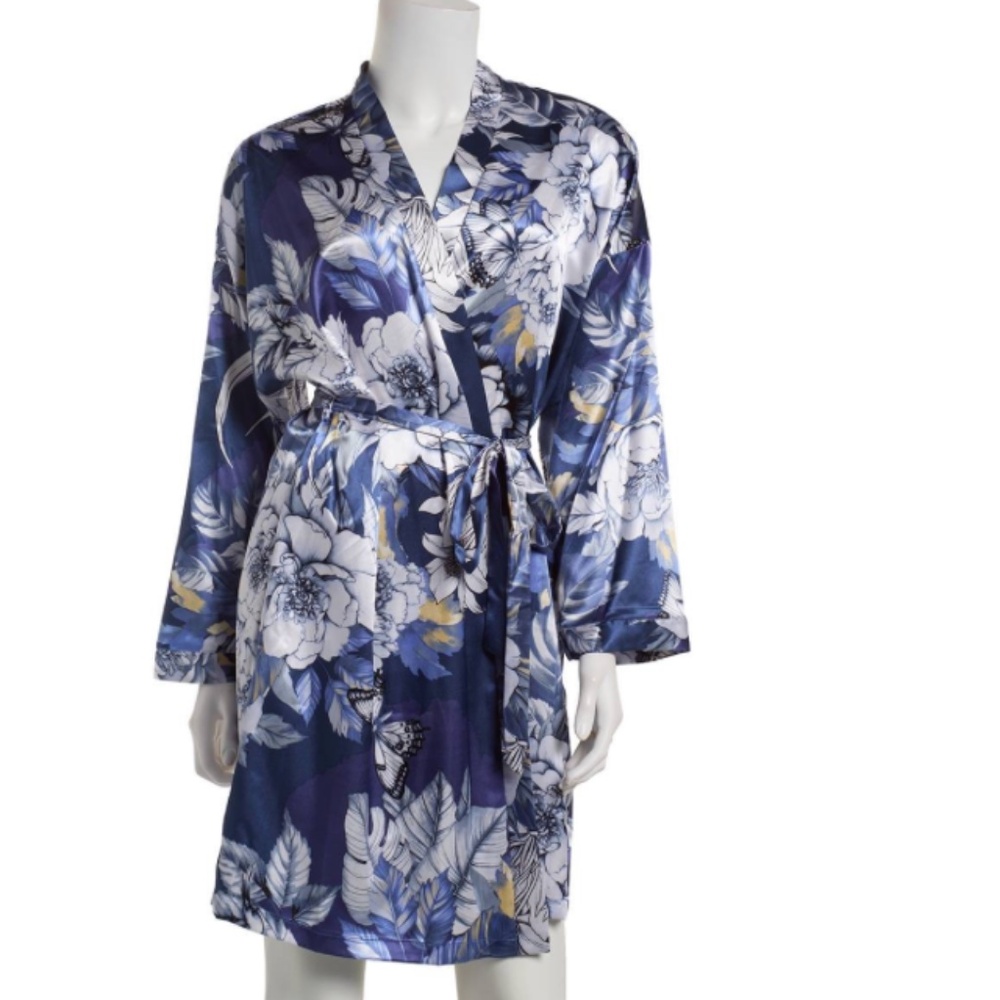 Linea Donatella floral-inspired robe NWT